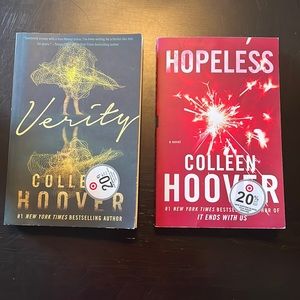 Colleen Hoover books - set of 2 “Verity” “Hopeless”